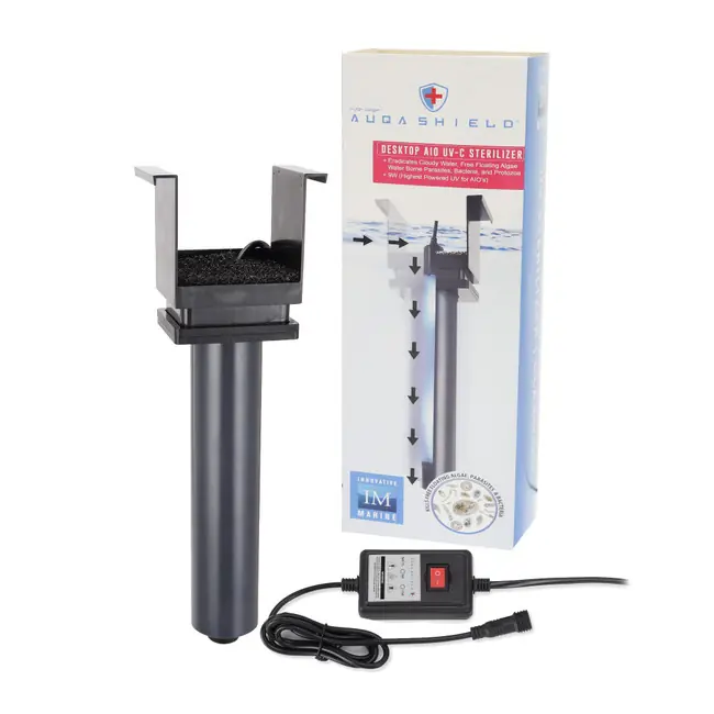 AuqaShield 9 Watt UV Sterilizer/Clarifier (Desktop) - Innovative Marine