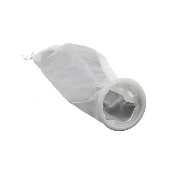 4" x 14" Mesh Filter Bag w/ External Ring - 200 Micron