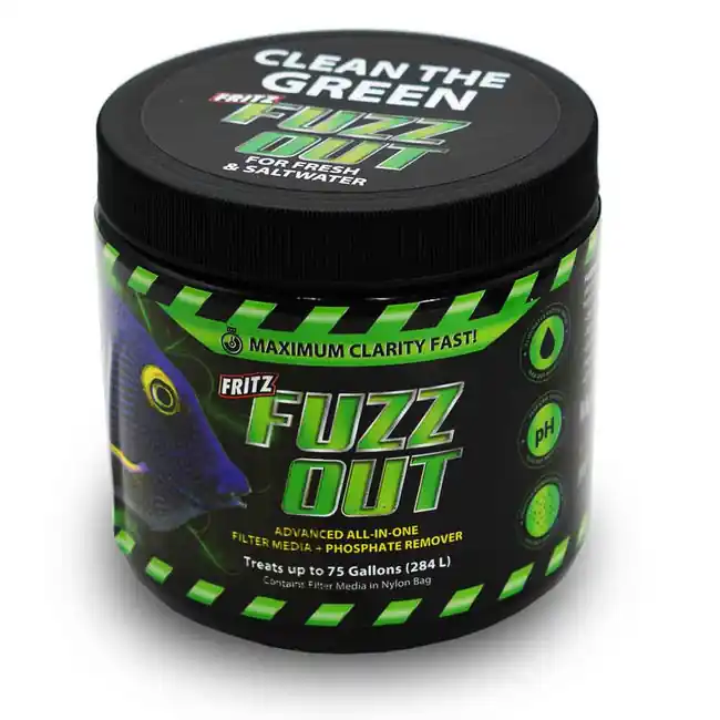 FUZZ OUT Algae Removing Filter Media - Removes Hair Algae (16 oz) - Fritz