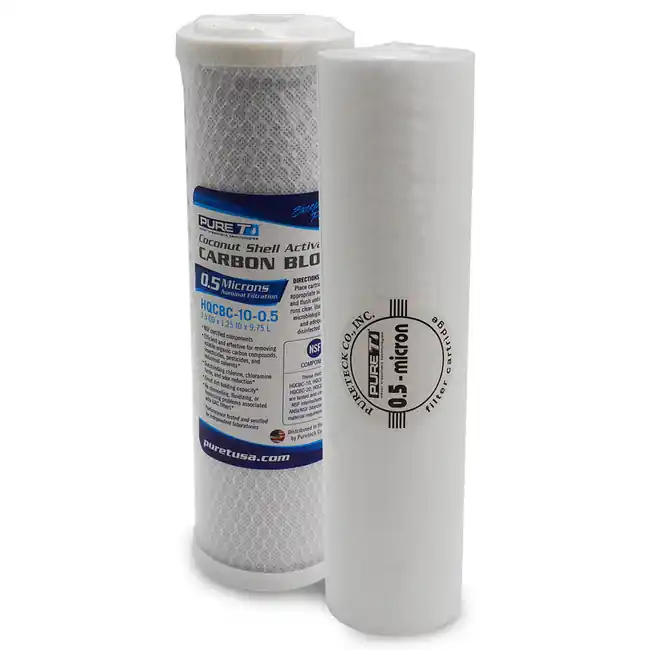 Basic 2 Stage RODI Replacement 0.5 Micron Filter Kit - SaltwaterAquarium