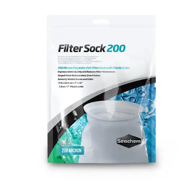 Filter Sock 200 Micron Welded (7" x 16") - Seachem
