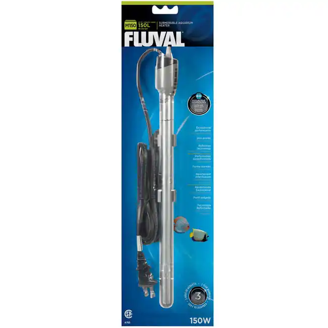 M 150 Watt Submersible Glass Heater (up to 45 Gallons) - Fluval