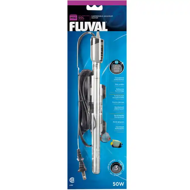 M 50 Watt Submersible Glass Heater (up to 15 Gallons) - Fluval