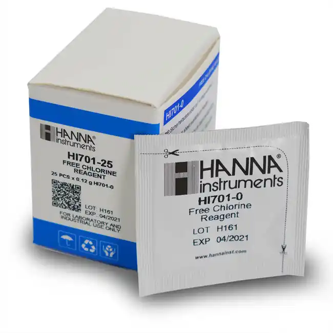 HI701-25 Free Chlorine Checker Reagent (25 Tests) - Hanna Instruments