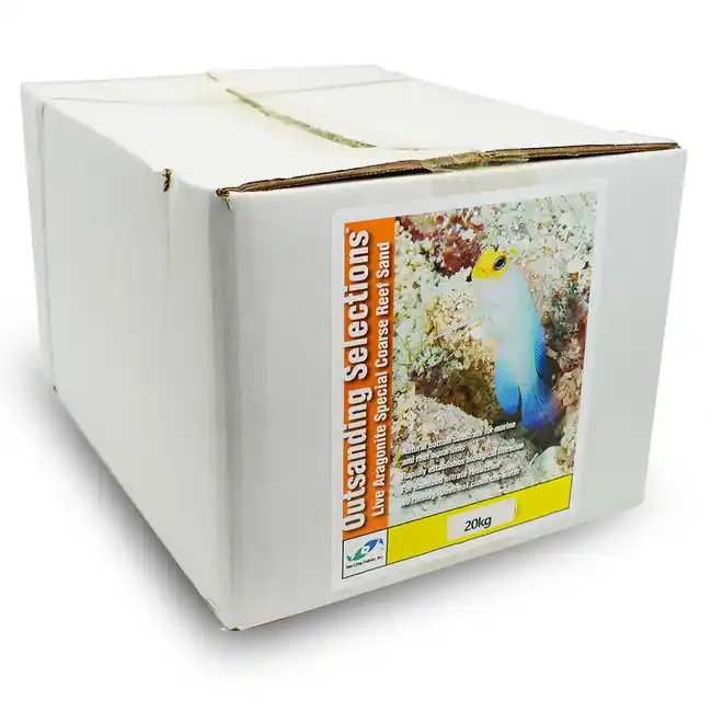 Dry Aragonite Natural Bottom Coarse Mix Reef Sand (44 lb) - Two Little Fishies