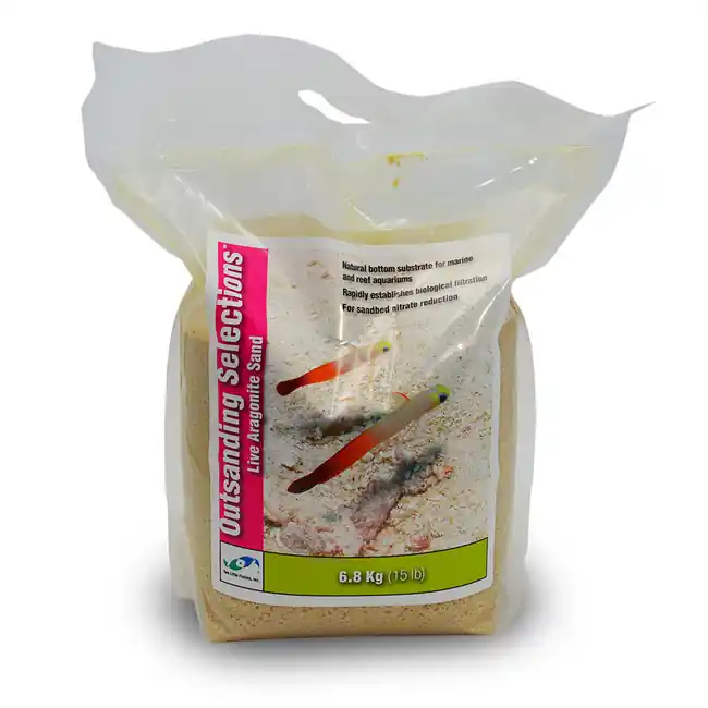 Live Aragonite Natural Bottom Fine Mix (15 lb) Sand - Two Little Fishies