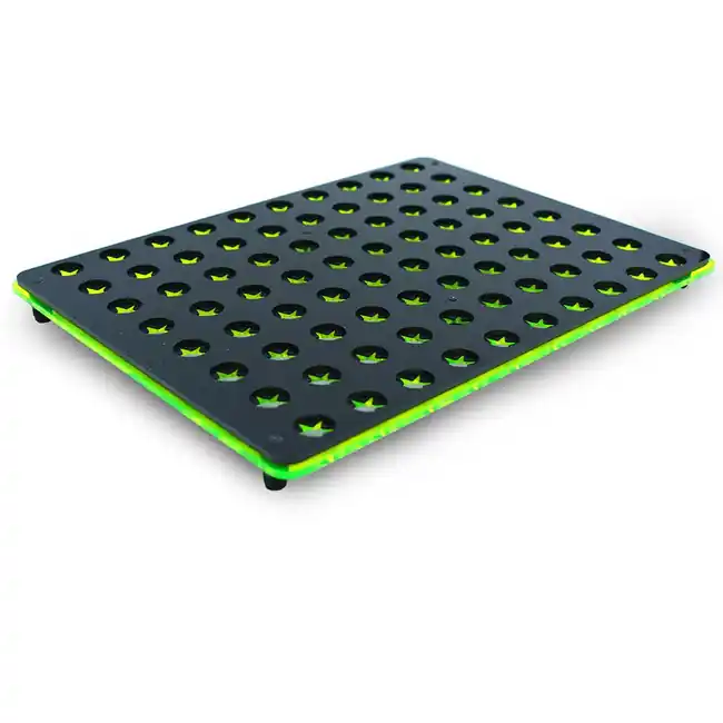 (Green) 80 Hole Frag Rack Flat Tray w/Frag Lock - PNW Customs