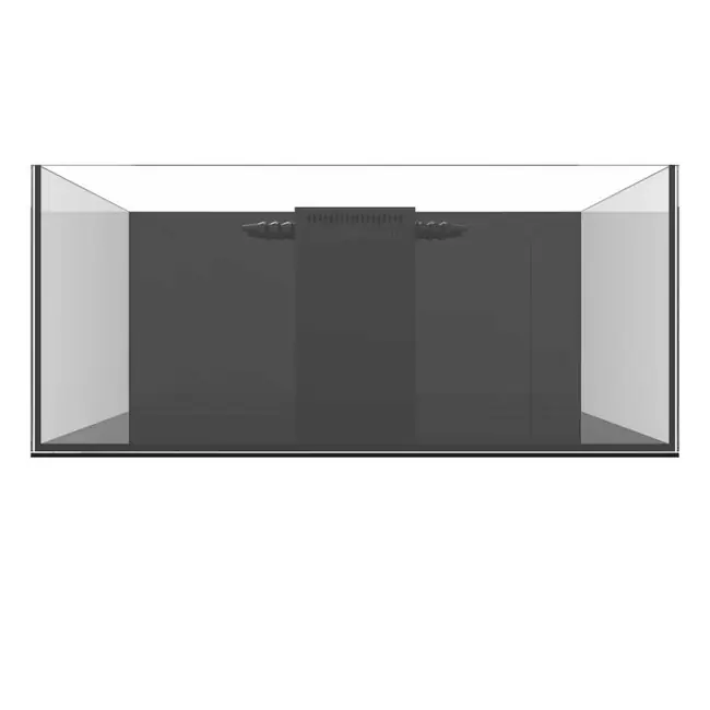 57 Gallon Shallow Internal Middle Rimless Tank - Fiji Cube