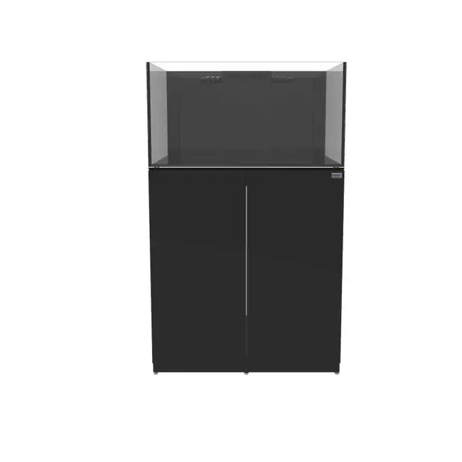 48 Gallon Shallow Internal Middle Rimless Tank w/ Black Stand - Fiji Cube