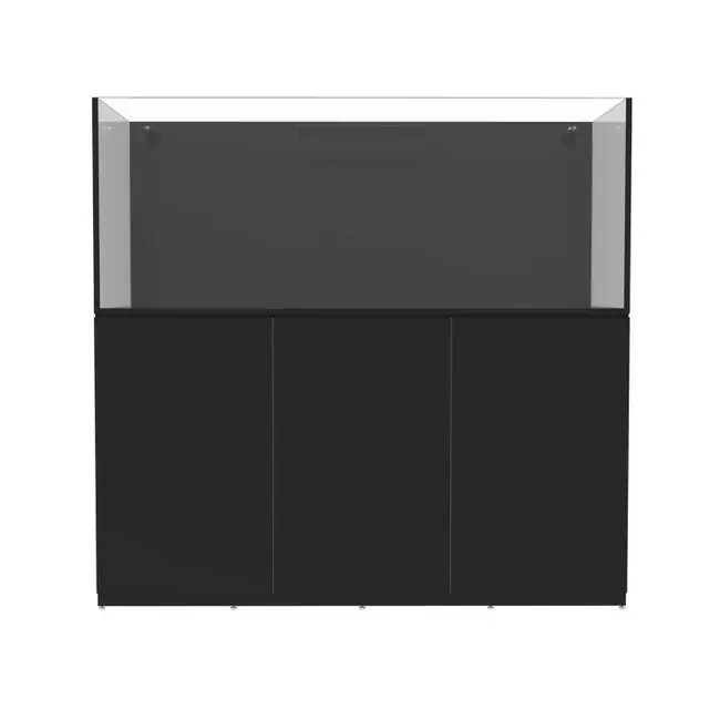 142 Gallon External Overflow Rimless Tank w/ Black Stand - Fiji Cube