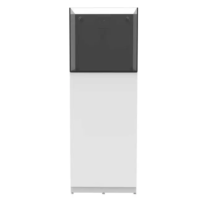 22.4 Gallon External Overflow Rimless Nano Tank w/ White Stand - Fiji Cube