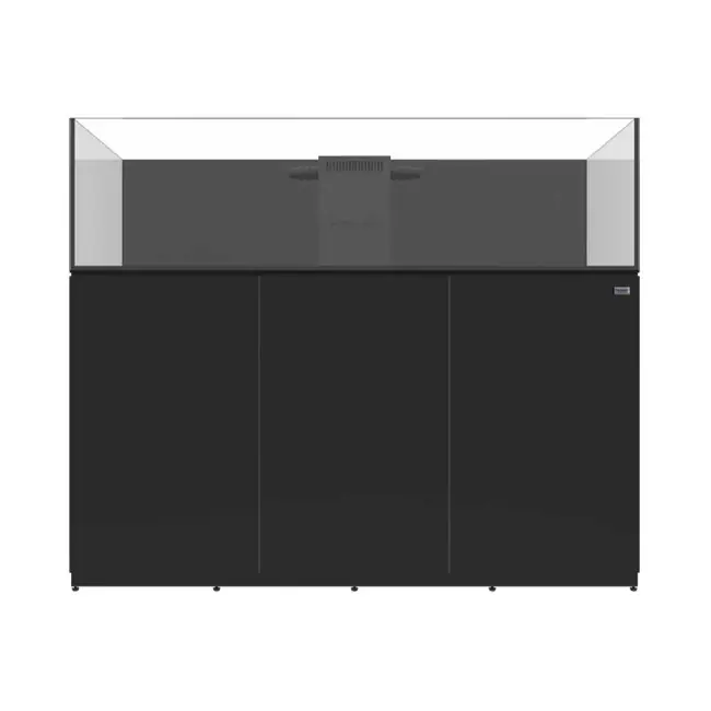 95 Gallon Shallow Internal Middle Rimless Tank w/ Black Stand - Fiji Cube