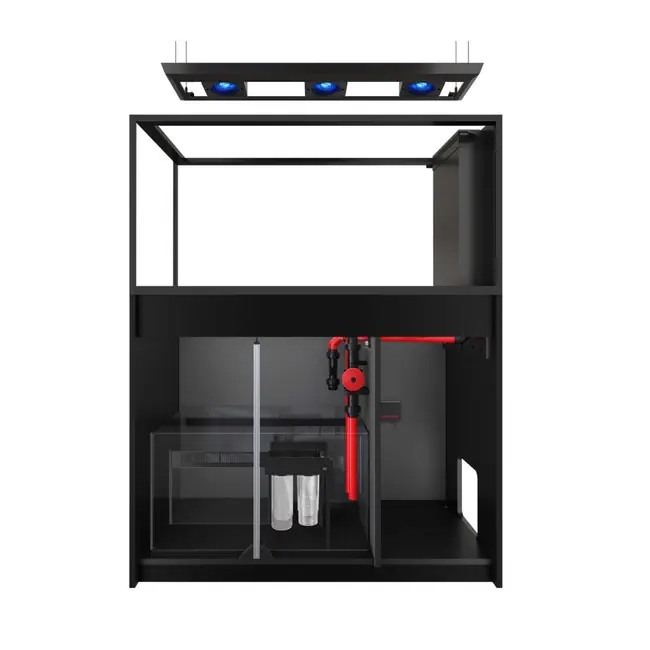 Reefer Peninsula 500 G3 Deluxe - 137 Gallon Black All In One Aquarium -w/ 3 X RL115 & pendant - Red Sea