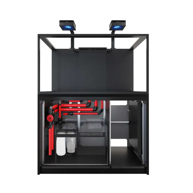 Reefer S-550 G3 Deluxe - 145 Gallon Black All In One Aquarium - w/ 2 X RL170 & arms - Red Sea