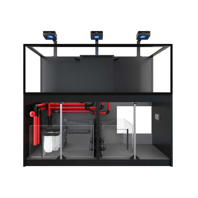 Reefer 750 G3 Deluxe - 198 Gallon Black All In One Aquarium - w/ 3 X RL170 & arm - Red Sea