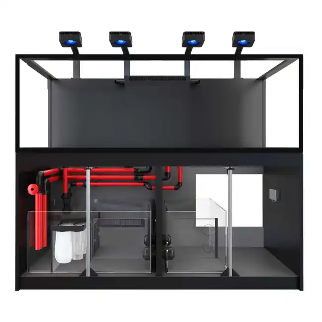 Reefer 750 G3 Deluxe - 198 Gallon Black All In One Aquarium - w/ 4 X RL115 & arm - Red Sea