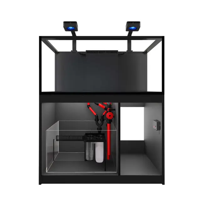 Reefer 425 G3 Deluxe - 114 Gallon Black All In One Aquarium - w/ 2 X RL115 & arm - Red Sea