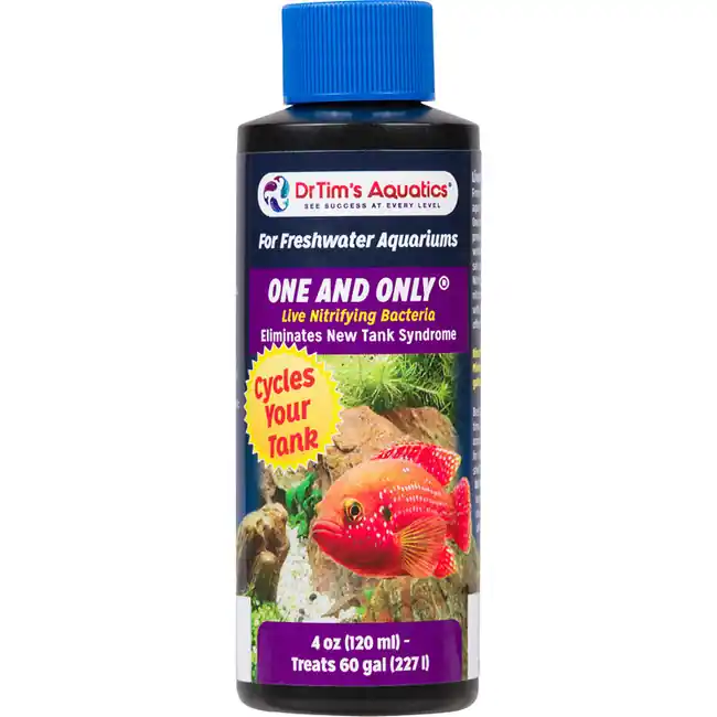One & Only Freshwater Live Nitrifying Bacteria (4 oz) 60 Gallons - Dr Tim's