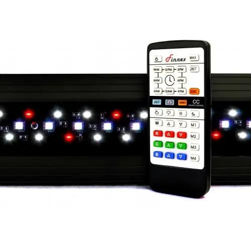 24" Planted+ 24/7 (VL-CRV24) CRV Automated Sleek Black Aquarium LED - Finnex