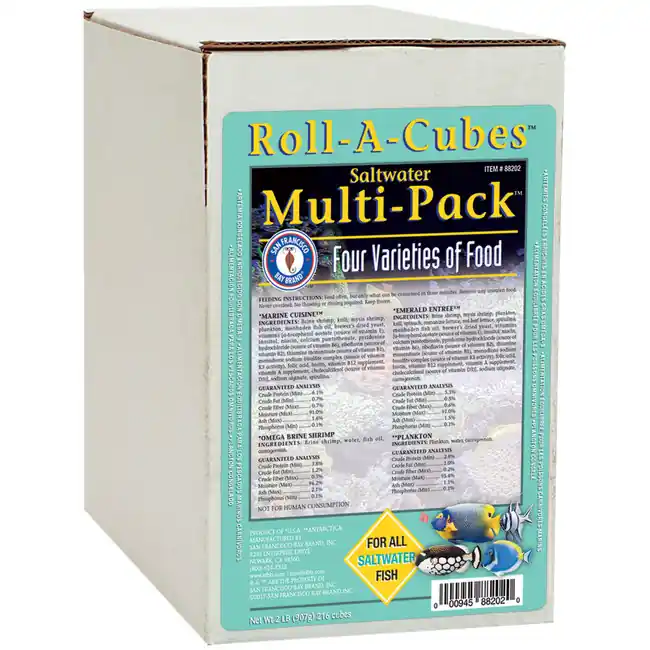 Frozen Saltwater Multi-Pack Roll-A-Cube (2 lbs - 216 cubes) - San Francisco Bay Brand