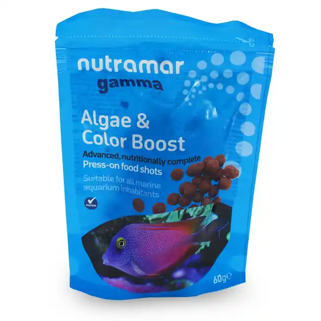 Marine Algae & Color Boost - Press On Food Shots (60g) - Nutramar