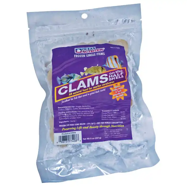 Frozen Clams on the Half Shell (2 lb) - Ocean Nutrition