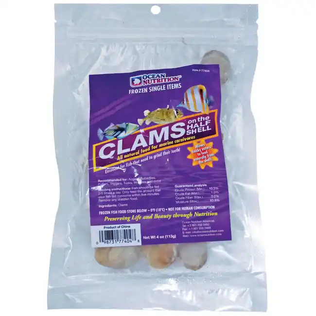 Frozen Clams on the Half Shell (4 oz) - Ocean Nutrition