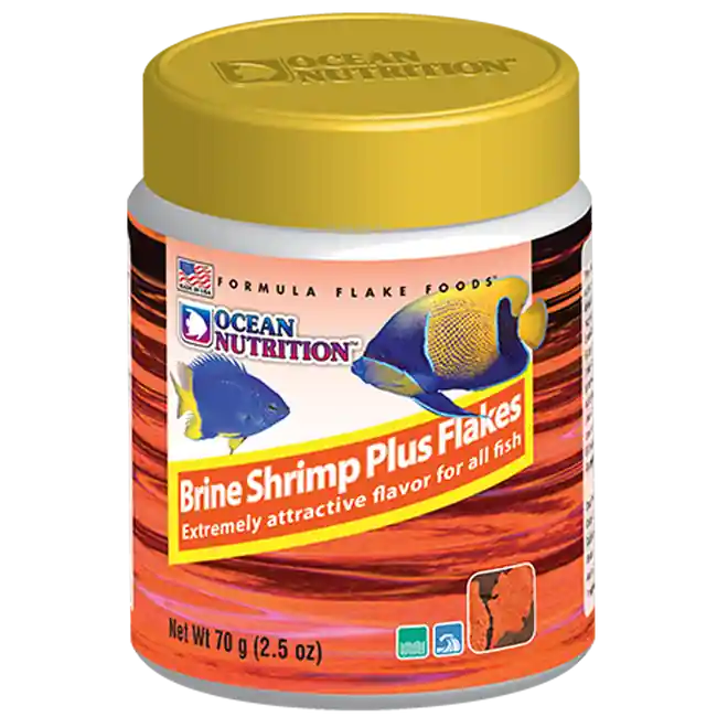 Brine Shrimp Plus Flake Food (2.5 oz) - Ocean Nutrition