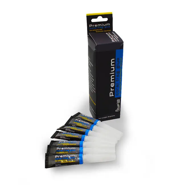 Premium Frag Glue (1 oz) Pack 7x 4 gm Singles Tubes - Polyplab
