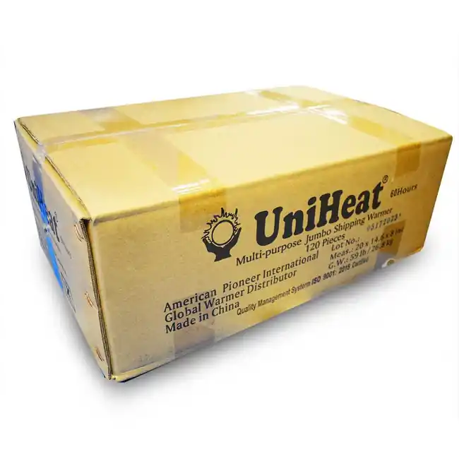 Full Case (90 Units) 60+ Hours Uniheat Heat Pack Shipping Warmer - Uniheat