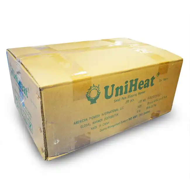Full Case (210 Units) 30+ Hours Uniheat Heat Pack Shipping Warmer - Uniheat