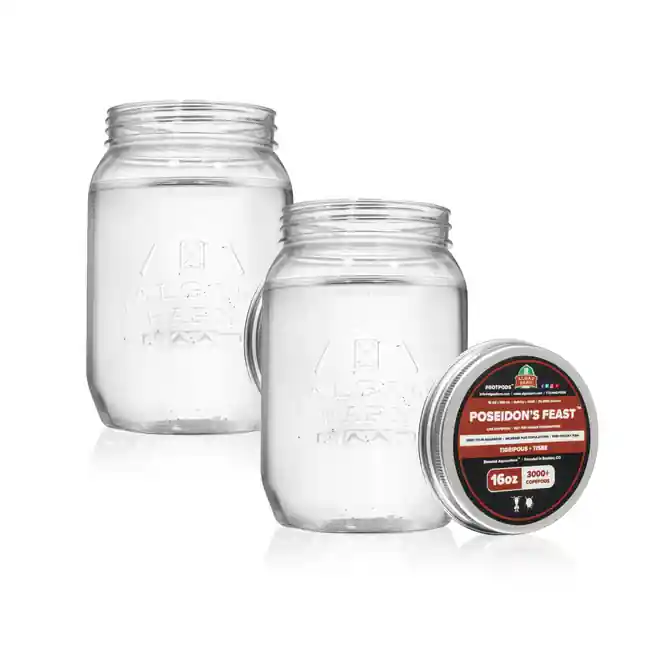 Poseidon’s Feast 6000+ (32 oz) Live Two Species Copepods Mix (Tig & Tisbee) - Algae Barn