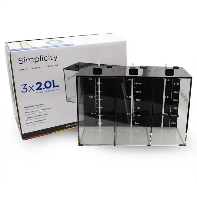 3x 2L Dosing Container (11.8" x 4.8" x 7.8") - 6L Total - Simplicity