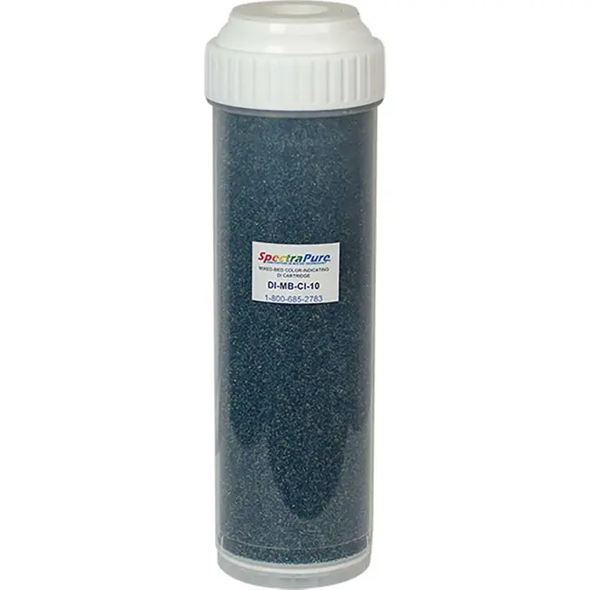 10" Color Indicating Mixed Bed DI Resin Filter Cartridge (DI-MB-CI-10) - Spectrapure