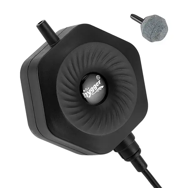 Ultra Silent Piezoelectric Ceramic Mini Air Pump (HG971) - Black - Hygger