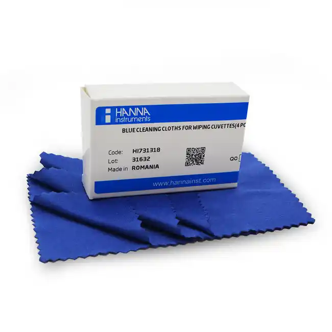 Microfiber Cloth for Wiping Cuvettes - 4 (HI731318) - Hanna Instruments
