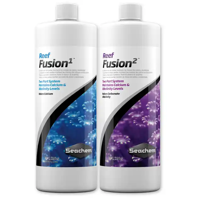 Reef Fusion Two Part System 1 & 2 Calcium and Carbonate Supplement (1 L) - SeaChem