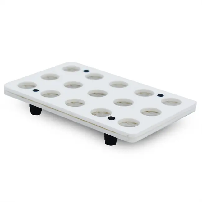 (WHITE) 15 Hole Frag Pocket Rack w/Frag Lock - PNW Customs