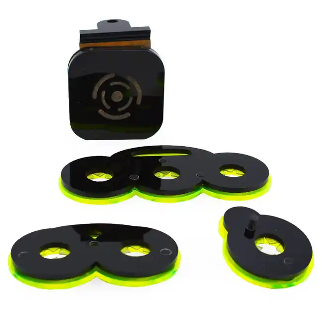 Modular 3 Rack Frag System (1/2" Glass) Green w/Frag Lock - PNW Customs