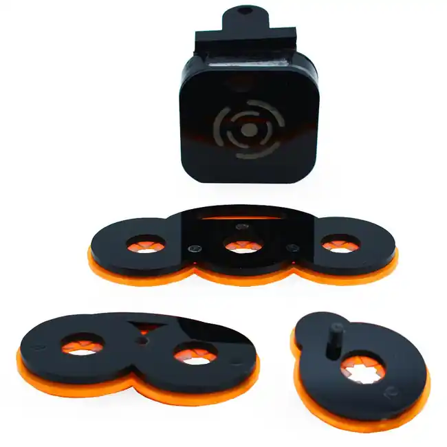 Modular 3 Rack Frag System (1/2" Glass) Orange w/Frag Lock - PNW Customs