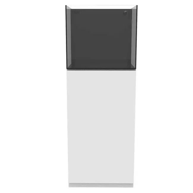 22.4 Gallon Rimless AIO Glass Nano Tank w/ White Stand - PRO Series - Fiji Cube