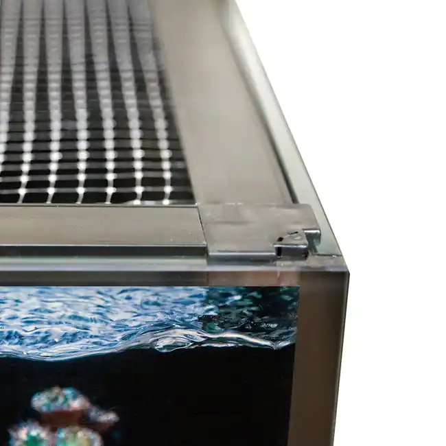 (14.8" x 11.6") SafeScreen Preassembled Aquarium Mesh Screen Lid - Fits Nuvo Fusion 15 Cube - Innovative Marine