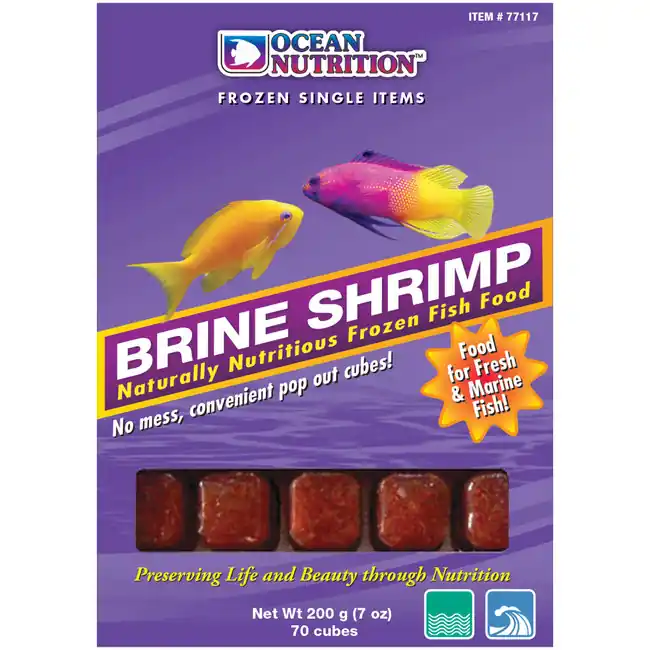Frozen Brine Shrimp (70 cubes, 7 oz) - Ocean Nutrition
