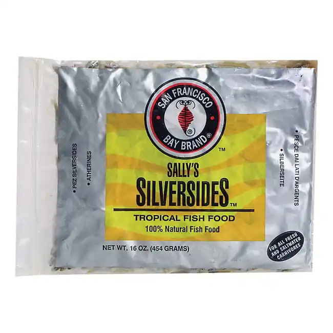 Frozen Silversides Fish Food (16 oz) - San Francisco Bay Brand