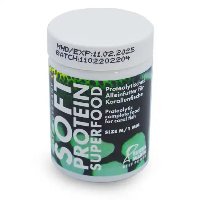 Soft Protein Super Fish Food Medium Pellet (60 gm 2.12oz) - Fauna Marin