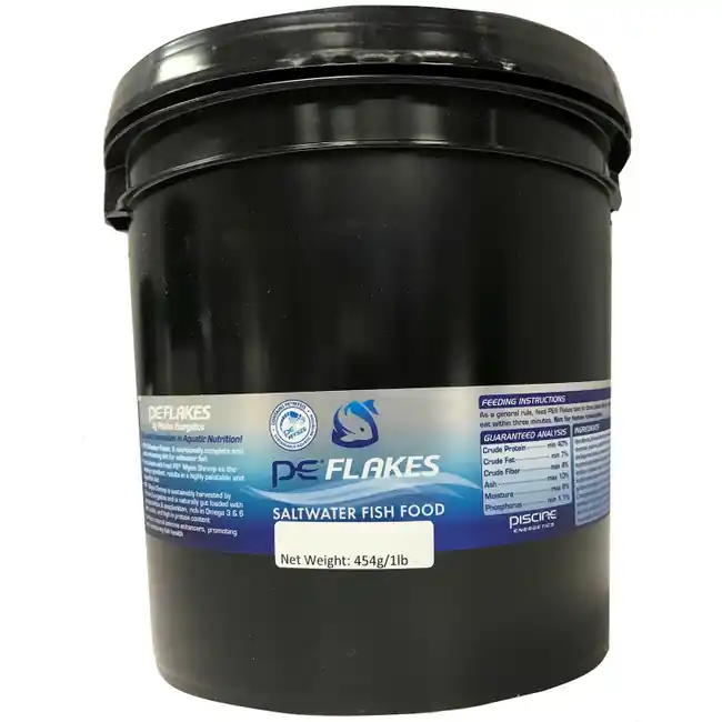 PE Mysis Flakes Saltwater 1 lb Bucket - PE Mysis
