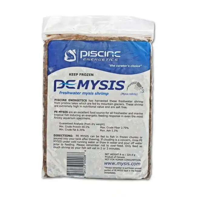 PE Mysis (16 oz) Frozen Fish Food Flat Package - Piscine Energetics