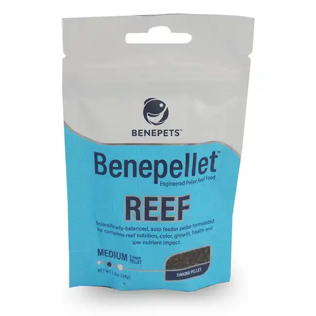 Benepellet Reef Medium 2.5 mm Pellet Coral Food (1.3 oz) - Benepets