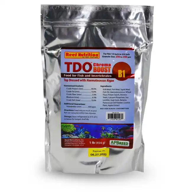 TDO-B1 Chroma Boost Fish Food (16 oz) - Reef Nutrition