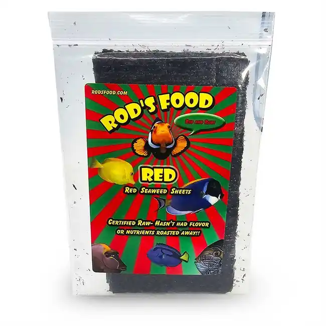 Rod's Food Red Seaweed Sheets (30g) - Certified Raw Nutrient-Rich Grazing Food